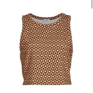 Leset Rio Printed Crop Top